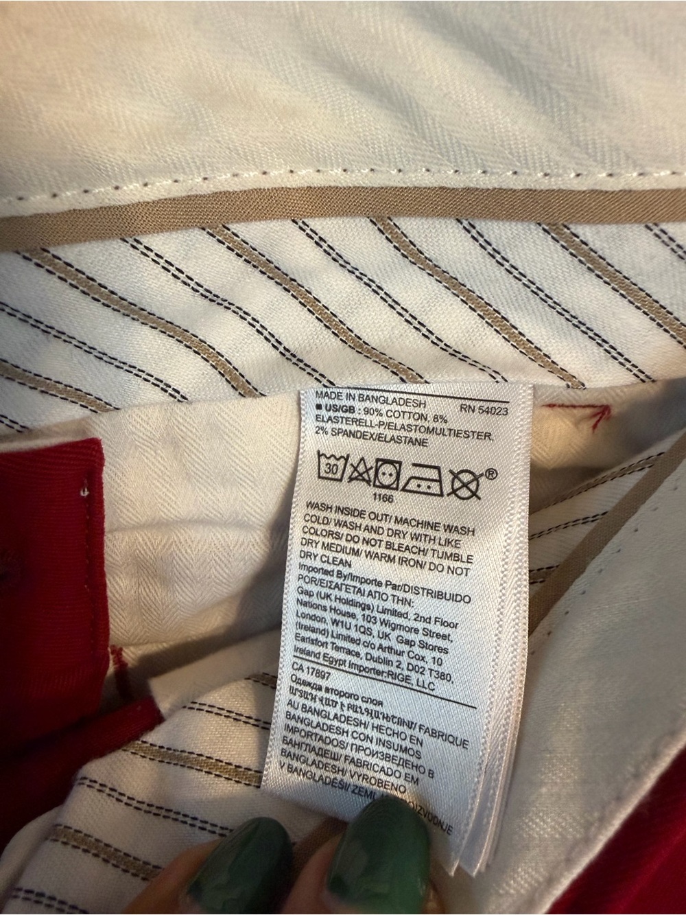Banana Republic Olive and Red Chino Pants Set - Picture 4 of 6